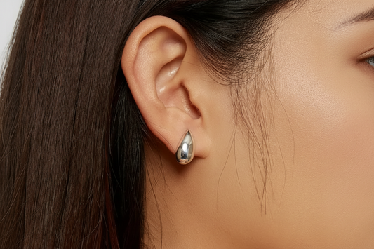 DROP - SHAPED STUD EARRINGS