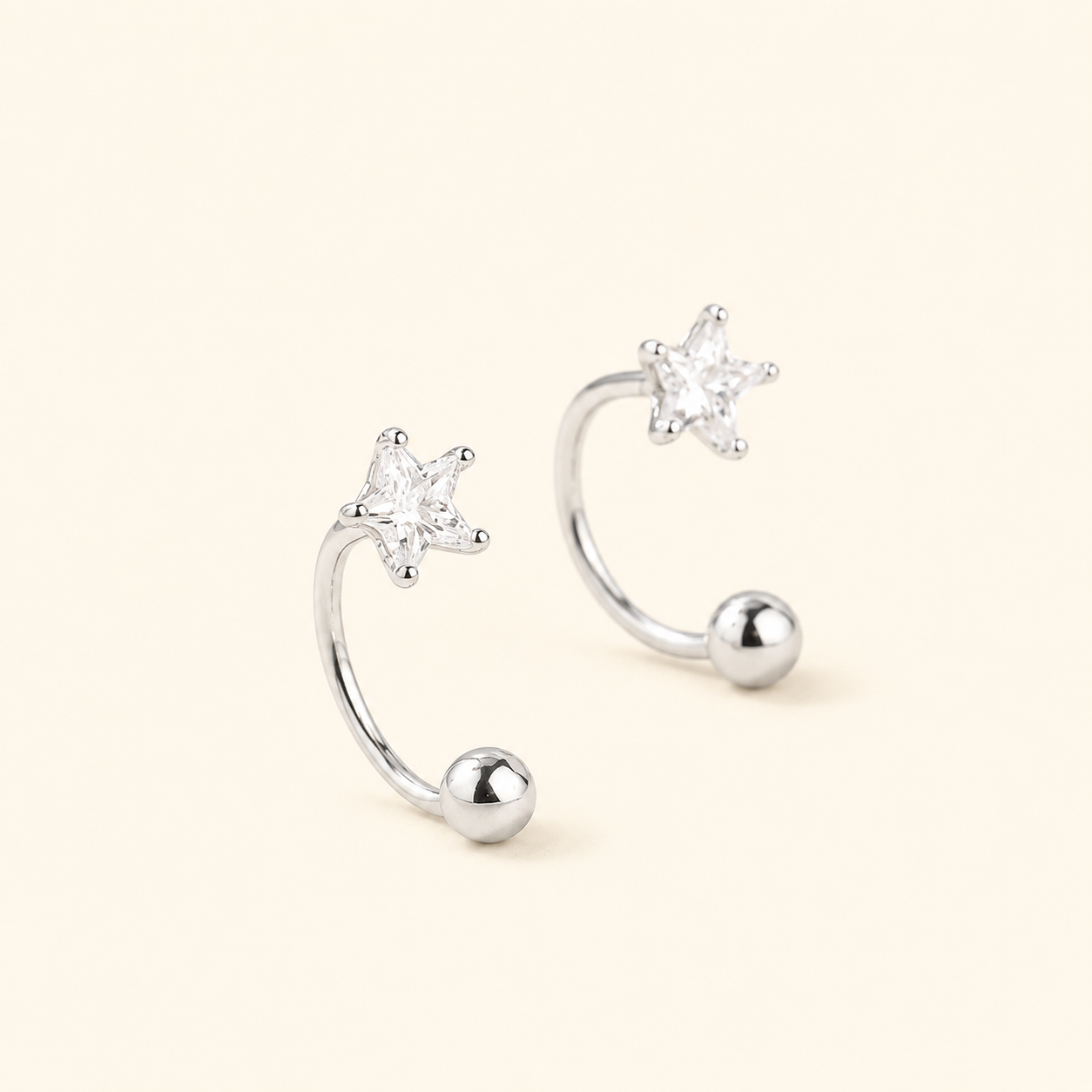 “SHINE” ZIRCONIA EARRINGS