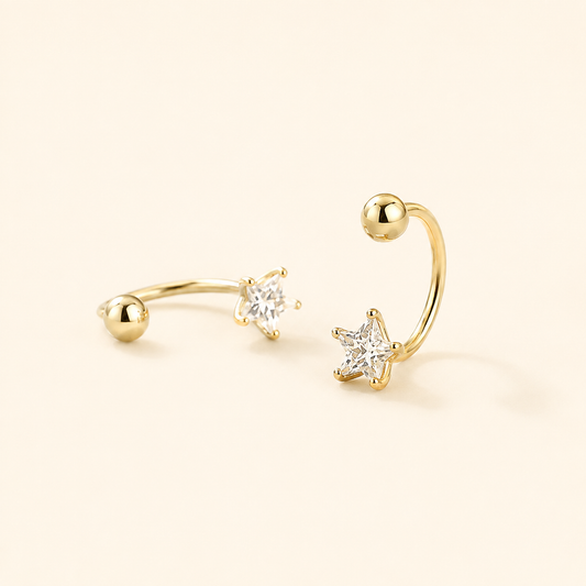 “SHINE” ZIRCONIA EARRINGS