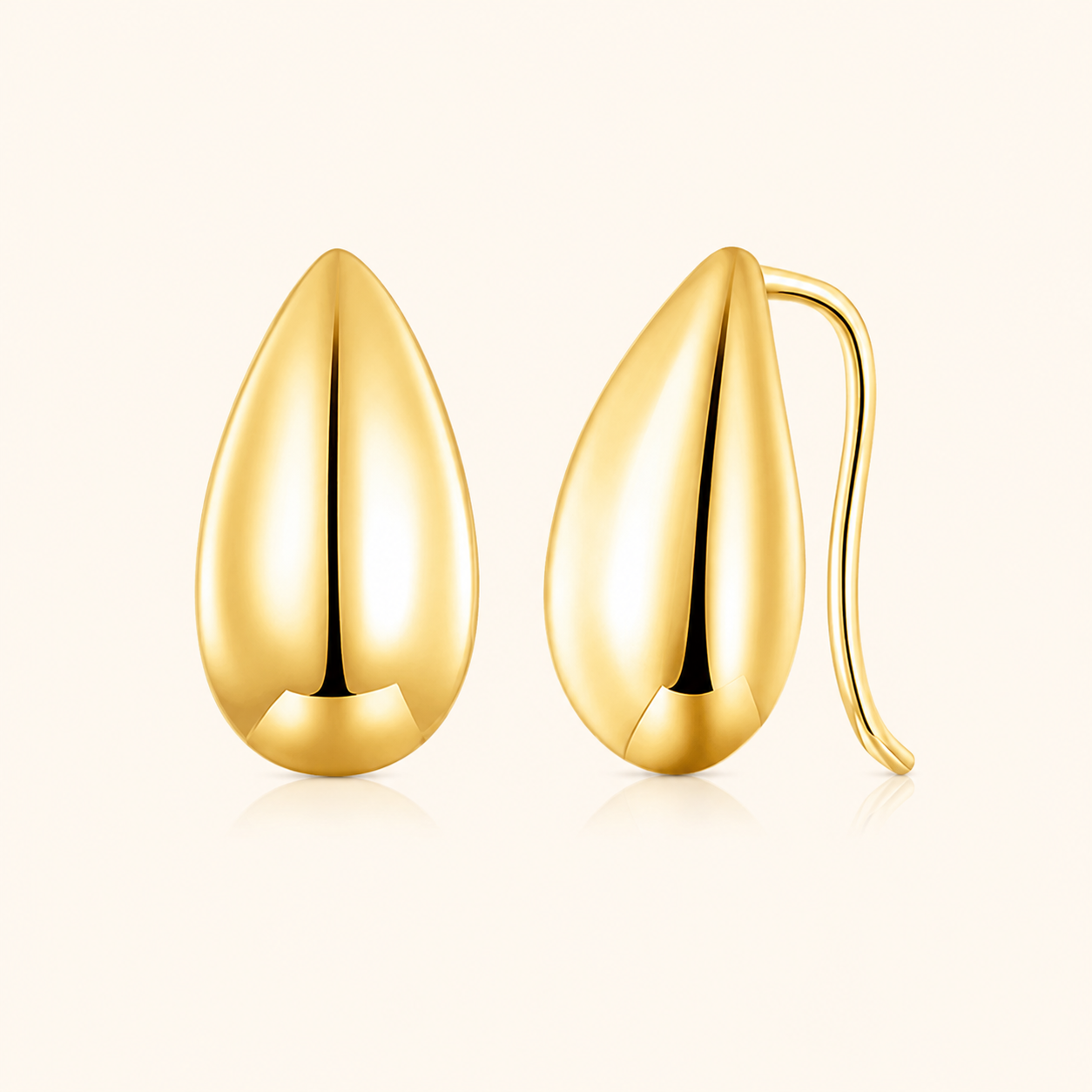 DROP - SHAPED STUD EARRINGS