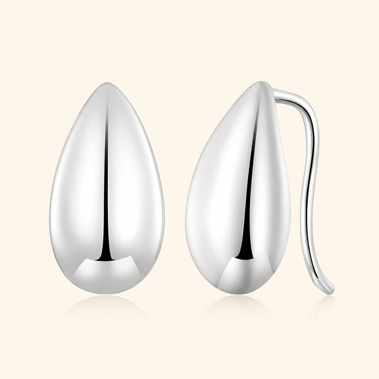 DROP - SHAPED STUD EARRINGS